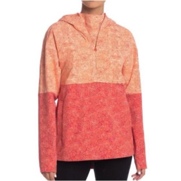 Outdoor Voices Rectrek Orange Pebbled Canyon Hoodie Hooded Anorak Jacket XS E28 - Picture 8 of 10